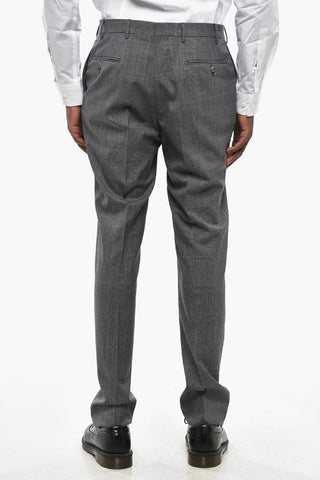 CC COLLECTION District Check Anzug aus reiner Schurwolle mit klassischem Revers