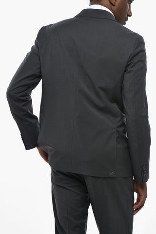 CC COLLECTION Stretch Wool Suit with Flap Pockets