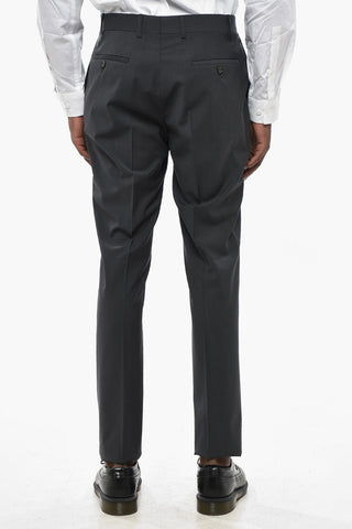 CC COLLECTION Stretch Wool Suit with Flap Pockets