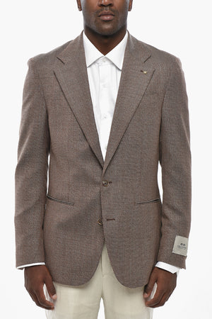 CC COLLECTION Ungefütterter Blazer aus Schurwolle mit Leistentaschen