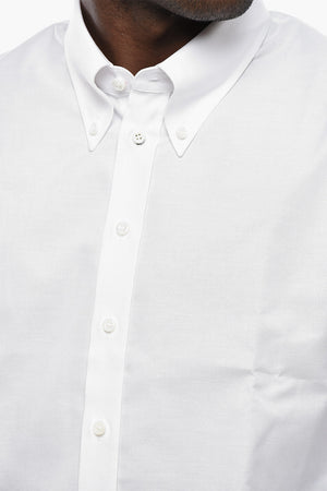 Button-down-Hemd aus Hopsack-Baumwolle