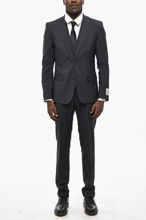 CC COLLECTION Mohair-Blend Three-Piece Suit