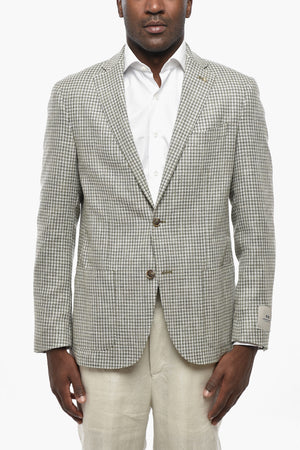 CC COLLECTION Half-Lined Houndstooth Blazer