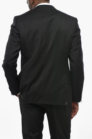 CC COLLECTION Virgin Wool Anzug With Klassischem Revers