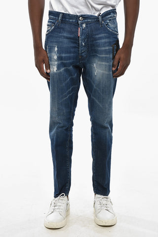 Jeans Relaxed Fit mit Delavé-Waschung und Rissen 17 cm