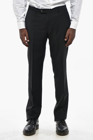 Virgin Wool 3-Piece Suit with Satin Shawl Lapel