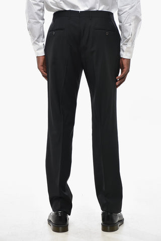 Virgin Wool 3-Piece Suit with Satin Shawl Lapel