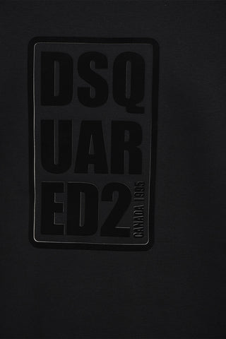 Terry Cotton Crewneck Sweatshirt with Embossed Logo