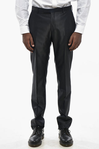 CC COLLECTION Zweireiher aus Satin mit Schalkragen