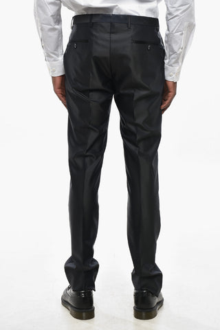CC COLLECTION Zweireiher aus Satin mit Schalkragen