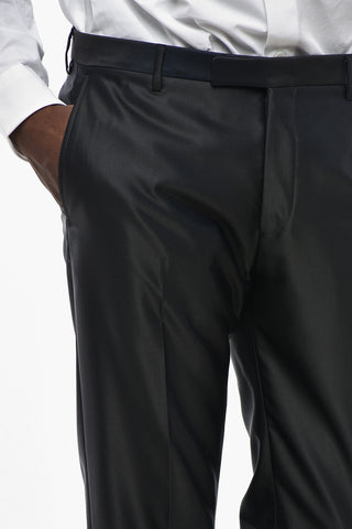CC COLLECTION Zweireiher aus Satin mit Schalkragen
