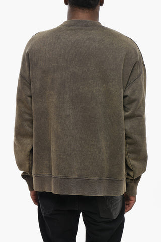 Baumwoll-Sweatshirt mit Rundhalsausschnitt und aufgedrucktem Logo