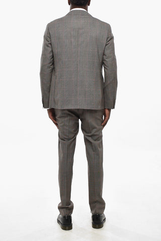 CC COLLECTION District Check Anzug aus reiner Schurwolle mit klassischem Revers