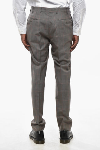 CC COLLECTION District Check Anzug aus reiner Schurwolle mit klassischem Revers