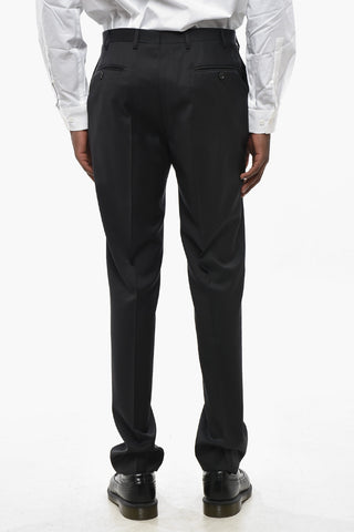 CC COLLECTION Virgin Wool Suit with Peak Lapel