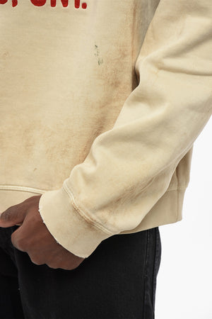 Felpa Girocollo Relaxed Fit con Logo Ricamato