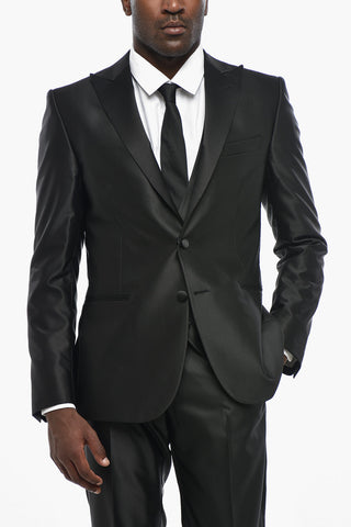 CC COLLECTION Abito 3 Pezzi in Satin con Rever a Lancia