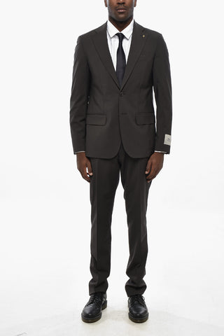 CC COLLECTION Zweiknopf-Anzug aus Schurwolle mit Stretch