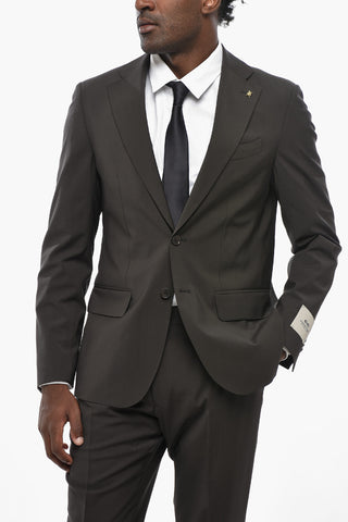 CC COLLECTION Zweiknopf-Anzug aus Schurwolle mit Stretch