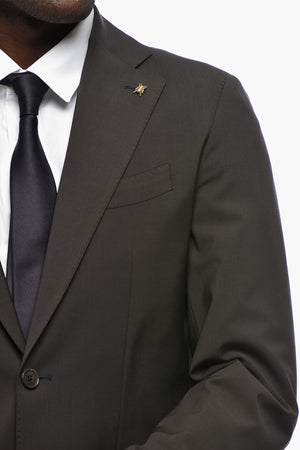 CC COLLECTION Zweiknopf-Anzug aus Schurwolle mit Stretch