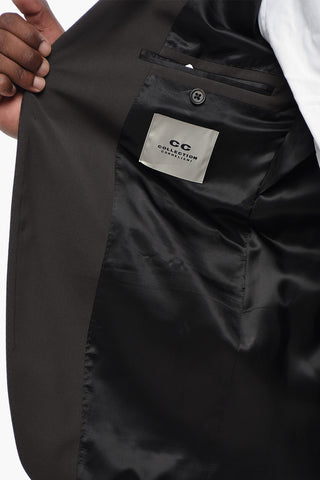 CC COLLECTION Zweiknopf-Anzug aus Schurwolle mit Stretch