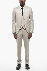 Three-Piece Suit CERIMONIA ACADEMY with Korean Lapel