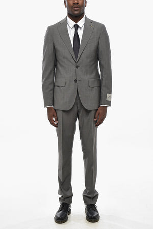 CC COLLECTION Virgin Wool Suit with Classic Lapel