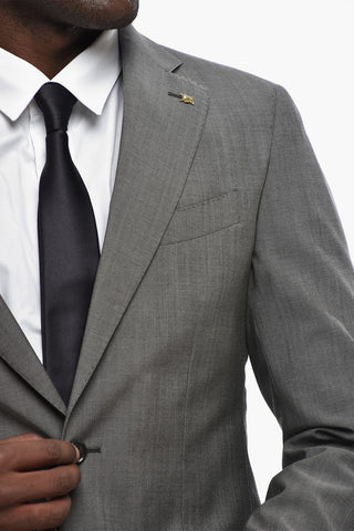 CC COLLECTION Abito in Lana Vergine con Rever Classico