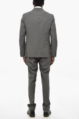 CC COLLECTION Abito in Lana Vergine con Rever Classico