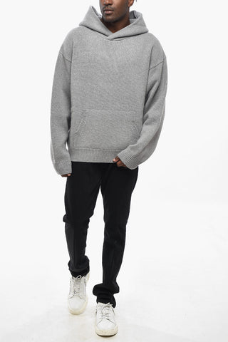 Wool-Knit Hoodie