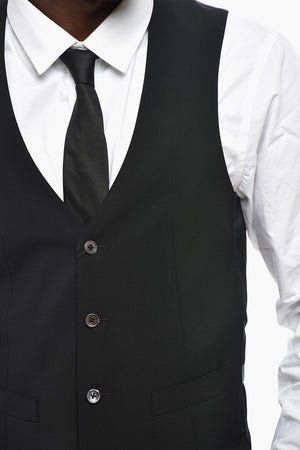 Stretch Virgin Wool Waistcoat CERIMONIA ACADEMY
