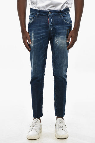 Distressed Denim Jeans Skater Fit 16cm