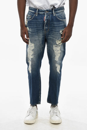 Jeans Bro Fit in Denim Distressed 16cm