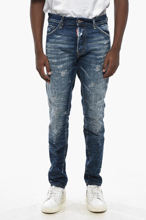 Jeans Cool Guy Fit in Denim Effetto Vintage 17cm