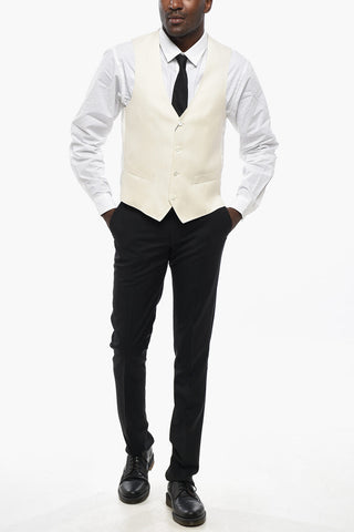 Gilet CERIMONIA ACADEMY in Misto Lana Jacquard