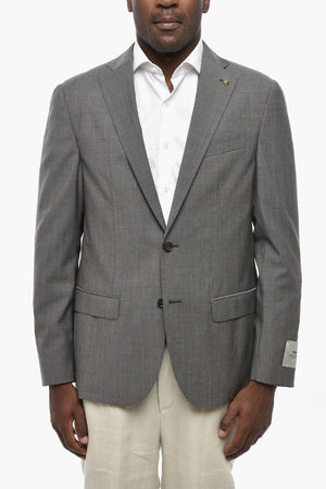 CC COLLECTION Blazer Slim Fit in Lana Vergine con Rever Classico