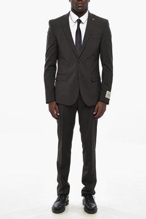 CC COLLECTION Virgin Wool Stretch Slim Fit Suit