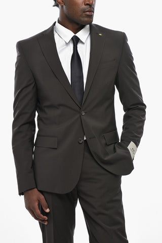 CC COLLECTION Virgin Wool Slim-Fit-Anzug With Stretch