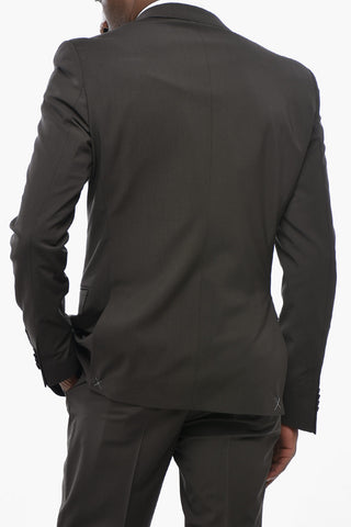 CC COLLECTION Virgin Wool Slim-Fit-Anzug With Stretch