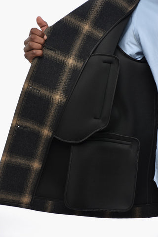 Camicia Pendleton Oversize con Motivo Tartan