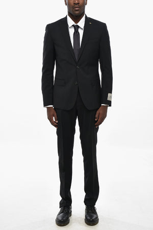 CC COLLECTION Mohair-Blend Suit With Classic Lapel