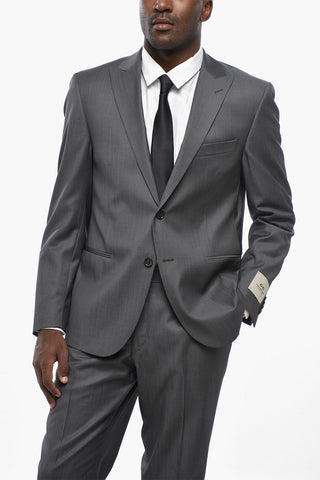 CC COLLECTION Anzug aus reiner Schurwolle mit Spitzenrevers
