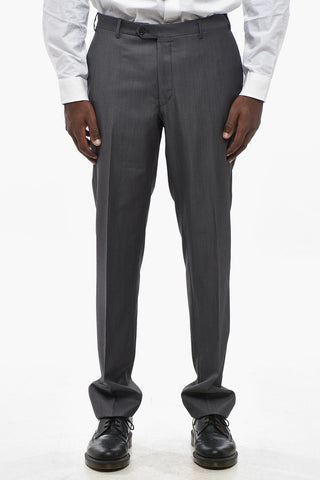 CC COLLECTION Virgin Wool Suit with Peak Lapel