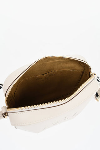 Camera Bag Aus Veganem Leder Mit Logo-Schulterriemen
