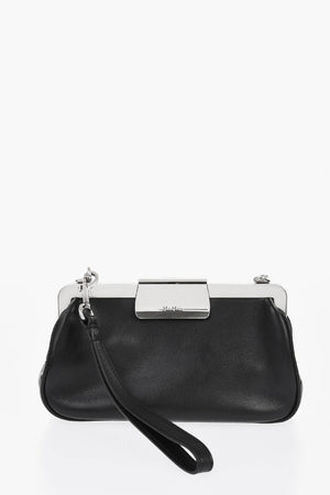 Leather Clutch With Snap Closure