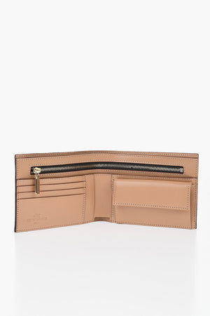 Portafoglio Bifold in Tessuto di Cotone Paisley Jacquard Spalmato