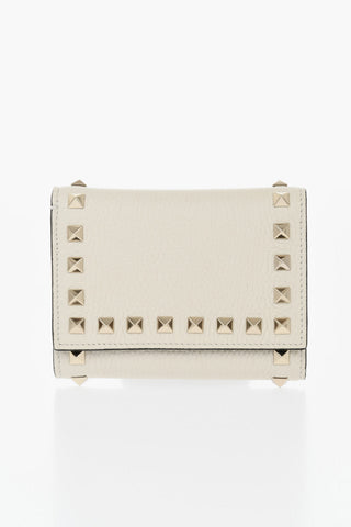 GARAVANI Hammered Leather Wallet with Studs