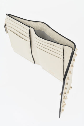 GARAVANI Hammered Leather Wallet with Studs