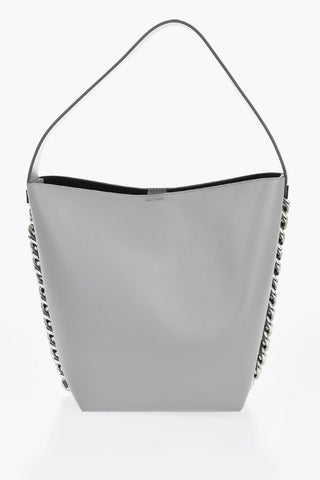 Borsa A Spalla In Pelle Con Dettaglio Catena