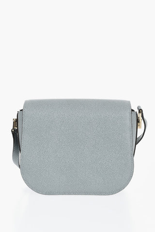 Schultertasche aus Leder mit Magnetverschluss